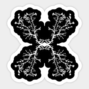 Cordyceps Symmetrical Rorschach Sticker